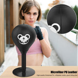 Desktop Speed Ball For Boxing Training - Bear Design With Gloves & Pump - Bear+Pump