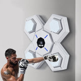 Rechargeable Bluetooth Boxing Machine With Adult & Child Gloves - Blue - With Child Golves Pink Blue