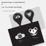 Desktop Speed Ball For Boxing Training - Bear Design With Gloves & Pump - Monkey+Children Gloves+Pump
