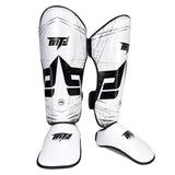 Thickened Leg Guards For Freestyle Grappling Thai Boxing And Taekwondo - Red