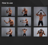 Gray black Adjustable U-Shaped Arm Exerciser - For Home Fitness Strength Training (30kg)